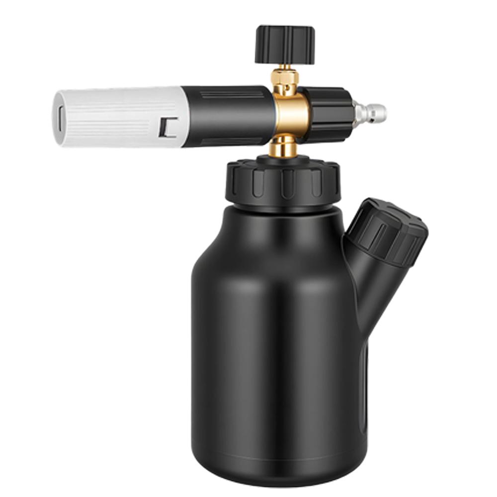 

Car Detailing Black Foam Cannon - 100ml Measuring Cup, Portable Refill & Adjustable Foam Density, Ideal for Auto Pressure Washer