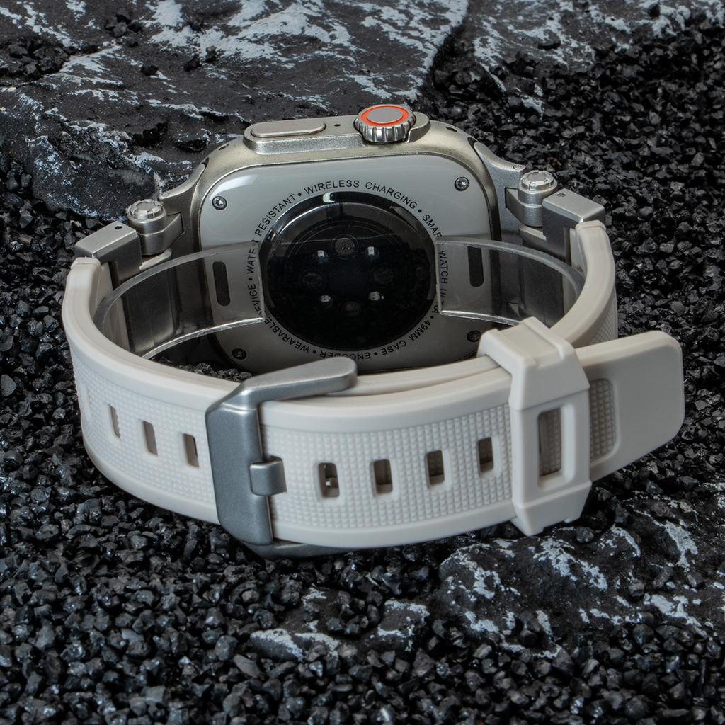 Strap/Metal case for Apple Watch Ultra 2 1 Rubber Loop Band 49mm Silicone Bracelet for IWatch Series 10 9 8 7 45mm 6 5 4 Se 44mm