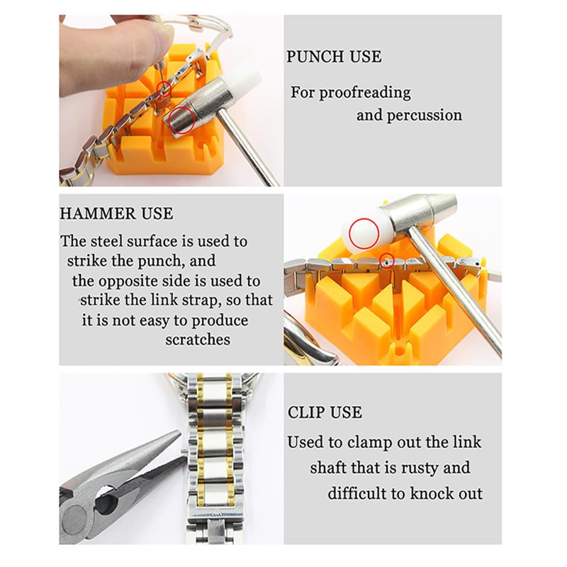 161pcs Watch Battery Change Tool Kit To Open Watches Back Case Opener Opening Watch Repair Tool Professional Watchmaker Kit