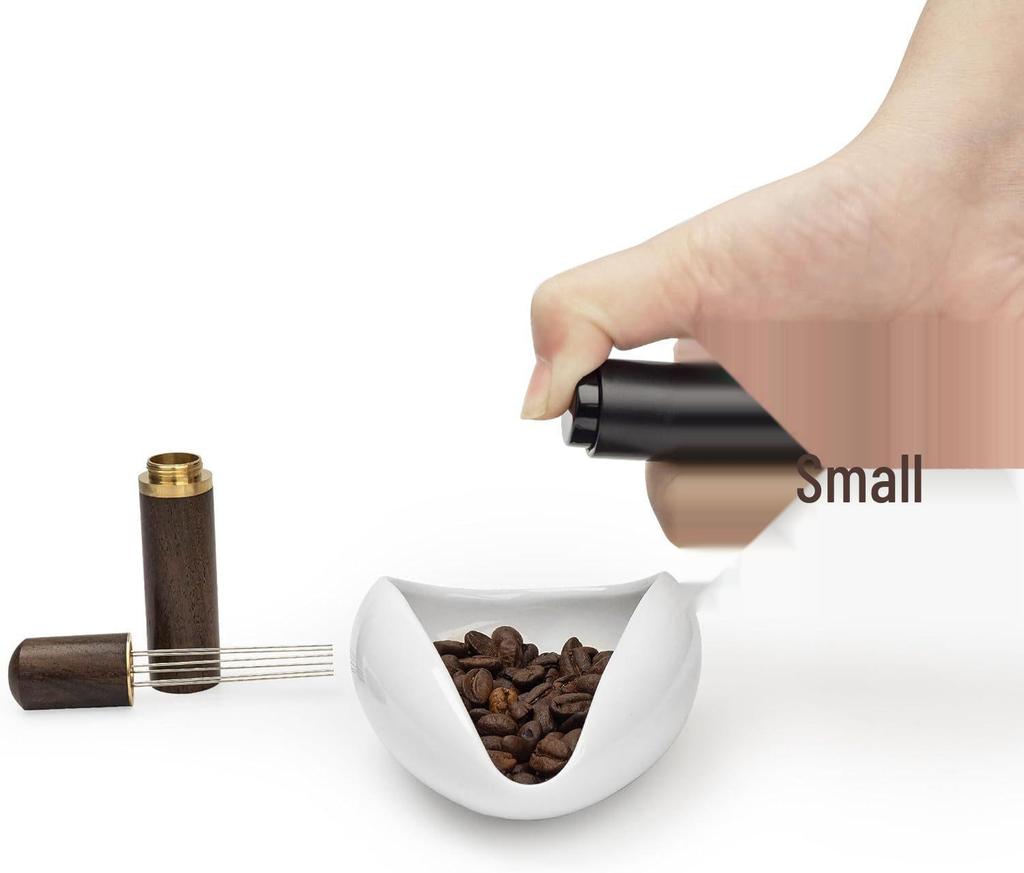 Coffee Bean Measuring Cup: Ceramic Scale for Beans & Powder, Green Roasted Sample Display Dish