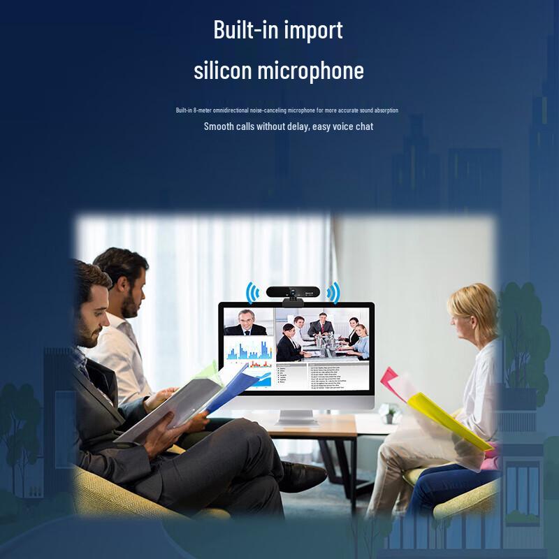 Newsmy NM08 1080P HD USB Webcam with Microphone