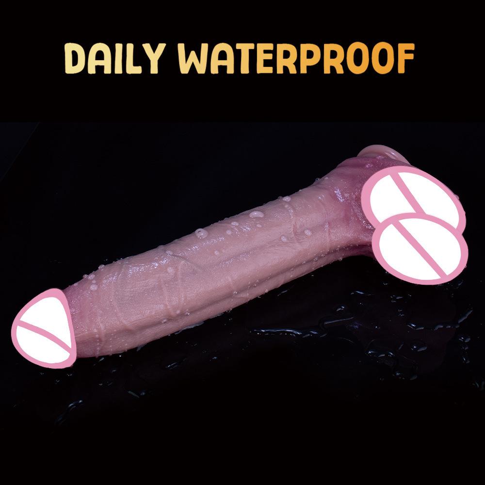 Super Thick Simulation Male Root Dildo Female Vaginal Thrusting Masturbator Sex Toy