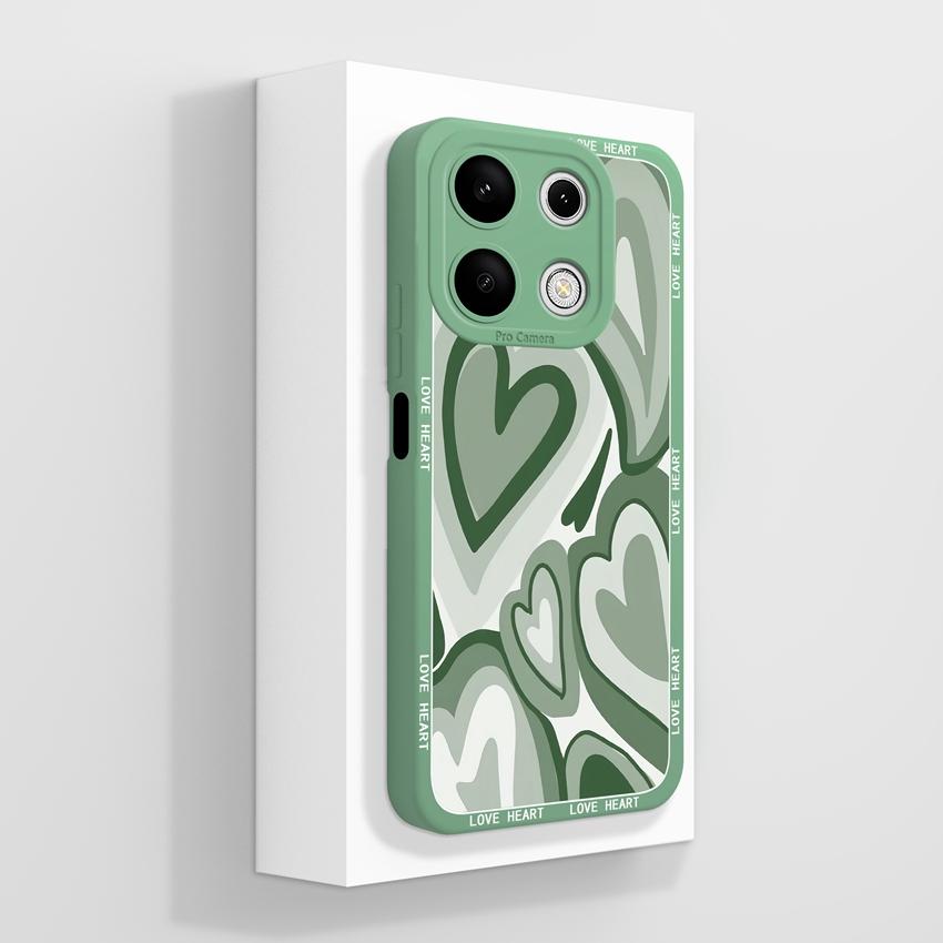 Pre telefón Xiaomi Redmi Note 13 12 14 Pro 13R 12R 14S Puzdro na telefón Pekný fialový vzor srdca pre milovníkov Mäkký silikón Vysoká kvalita Protišmykové puzdro Pre kryt Redmi