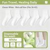 Disposable Crew Socks Unisex Non Washable Daily Use Socks Pack of 5 Pairs Suitable for Travel Business and Home Use