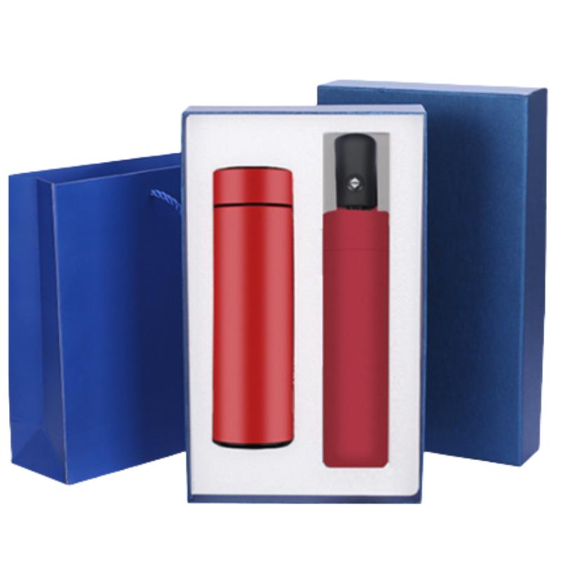 High Quality Umbrella with Water Bottle Thermos Corporate Gift Sets with logo for Advertising for Exhibition 401-500ml