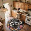 Raccoon,Round Area Rug,Carpet Rug for Living Room Bedroom Sofa Playroom Decor,Non-slip Floor Mat