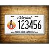 Personalized Maryland Millers Island License Plate 6x12 Inch Custom Text Auto Tag