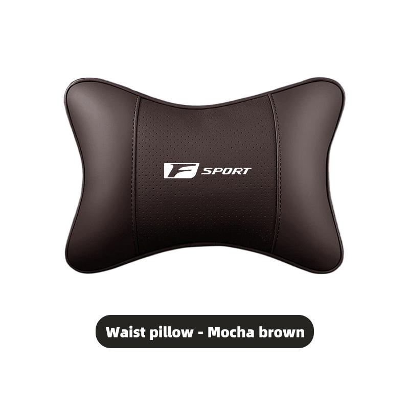Car Leather Headrest Seat Waist Cushion Lumbar Pillow For Lexus F-SPORT ES RX NX LS UX LM LX GX LC RZ IS CT GS RC HS SC TX LBX