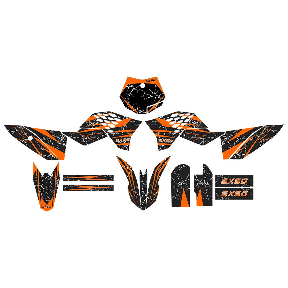 KTM 50cc SX 50 2009-2015 Off-Road Motorcycle Outer Shell Sticker Decal.