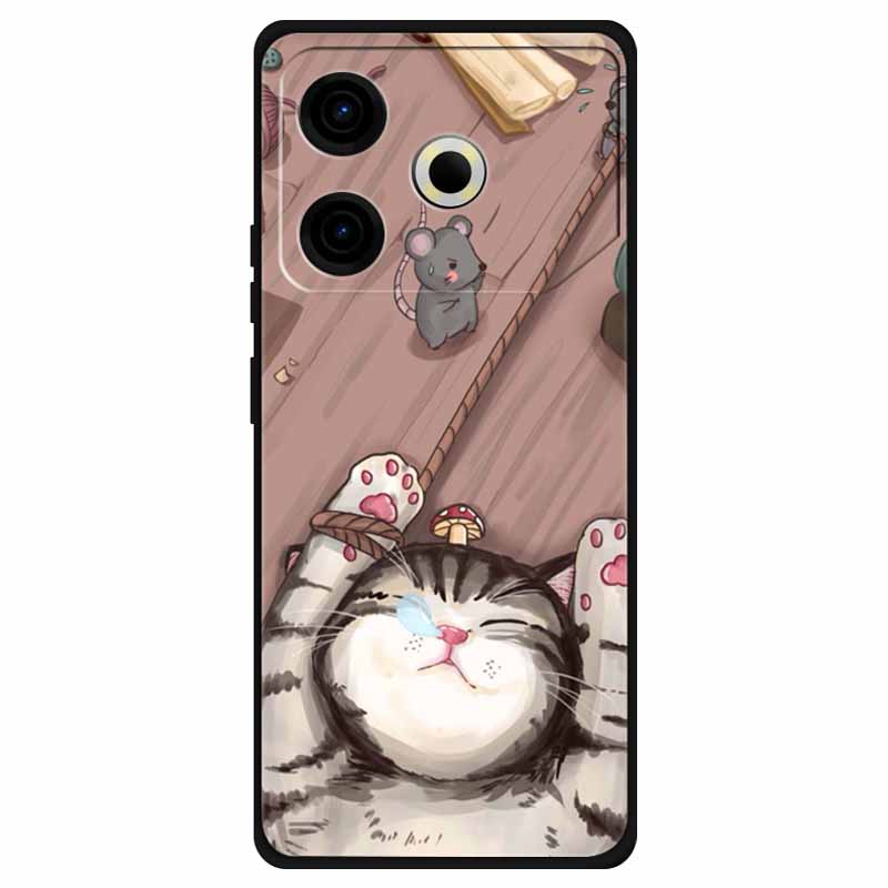 For Tecno Pova 6 Neo Case Silicone Soft Flower Space Fashion Cover For Tecno Phantom X2 Pro Cases Landscape Paint Covers Cute