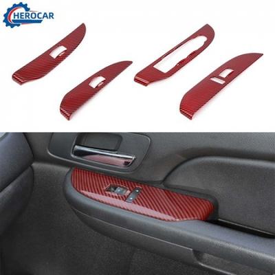 4Pcs Window Lift Switch Cover Trim Guard For Suburban Tahoe YUKON SIERRA 2007-13