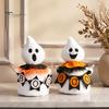 Soft Plush Ghost Dolls for Kids Halloween Faceless Ornament, Cute Cloth Fabric Ghosts Table Cozy Autumn Winter Home Decor Decoration, BOO Banner