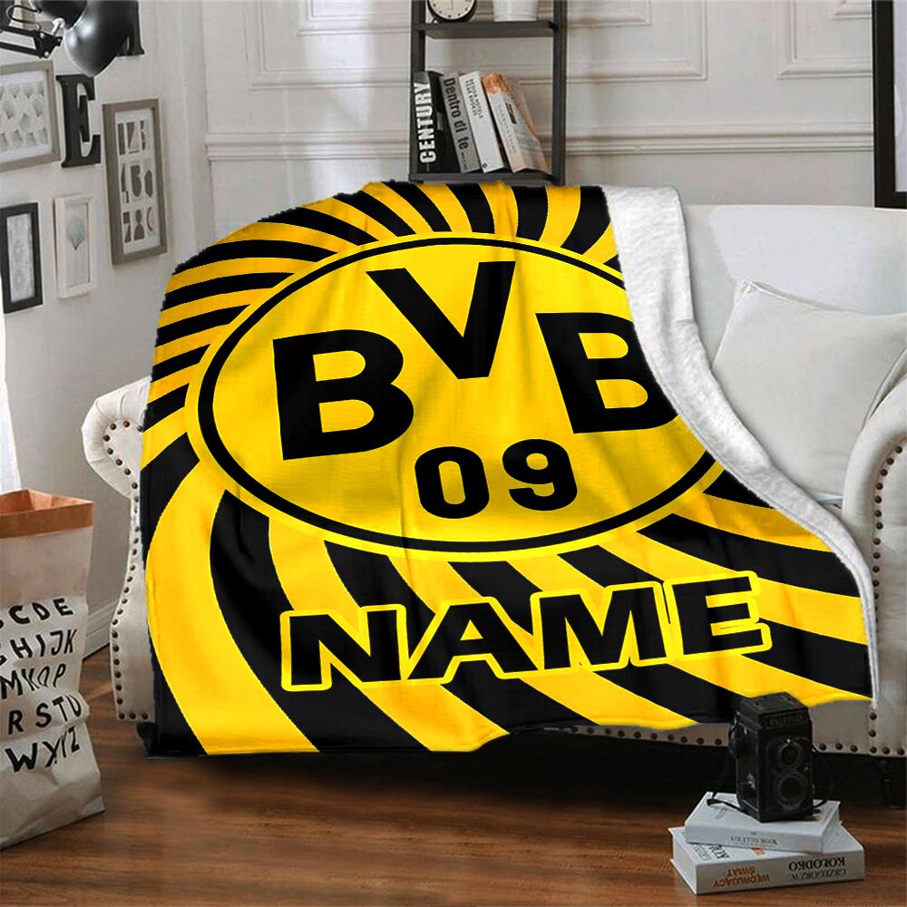 Custom Name Real Madrid Crest blanket for Couch & Bed, Plush Cozy Fuzzy Blanket Super Soft & Warm Blankets for Fall and Winter. 0908264