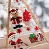 Holiday Party Table Centerpiece Wooden Tabletop Christmas Tree Decor, Hollow Xmas Ornament, Farmhouse Gift for Kids Desktop Home Decoration,