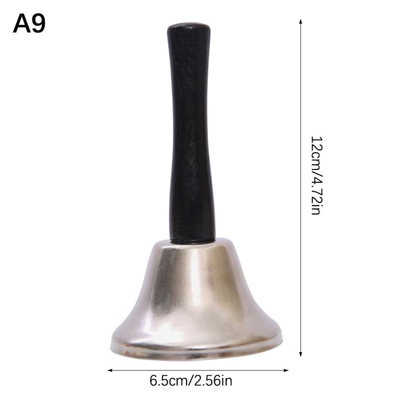 Vintage Metal Service Bell Counter Desk Bell For Restaurant, Hotel, Game Show, Coffee Shop Multifunctional Portable Hand Bell