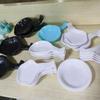 Wuzhishan Imitation Jade Inkstone Calligraphy Starter Set: Palette, Water Dish, Paperweight, Pen Holder
