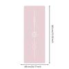 Exercise Mat Sweat-Absorbing with Rubber Base Cushioned for Dancers