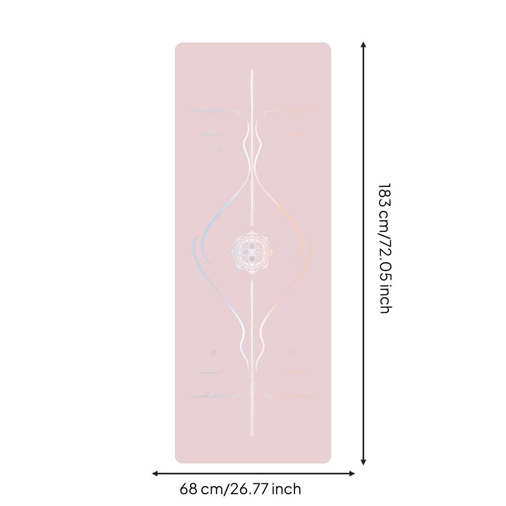 Exercise Mat Sweat-Absorbing with Rubber Base Cushioned for Dancers