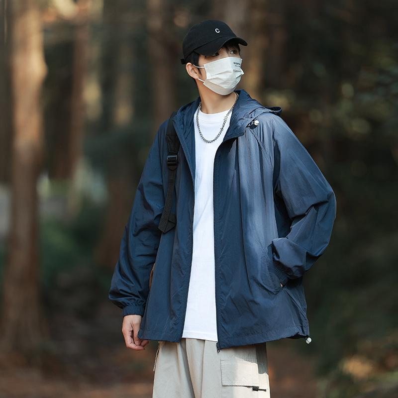 Dopamine Summer Couple UV Protection Hooded Skin Clothing Sunscreen Clothing Outdoor Men's and Women's Sunscreen Clothing Fishing