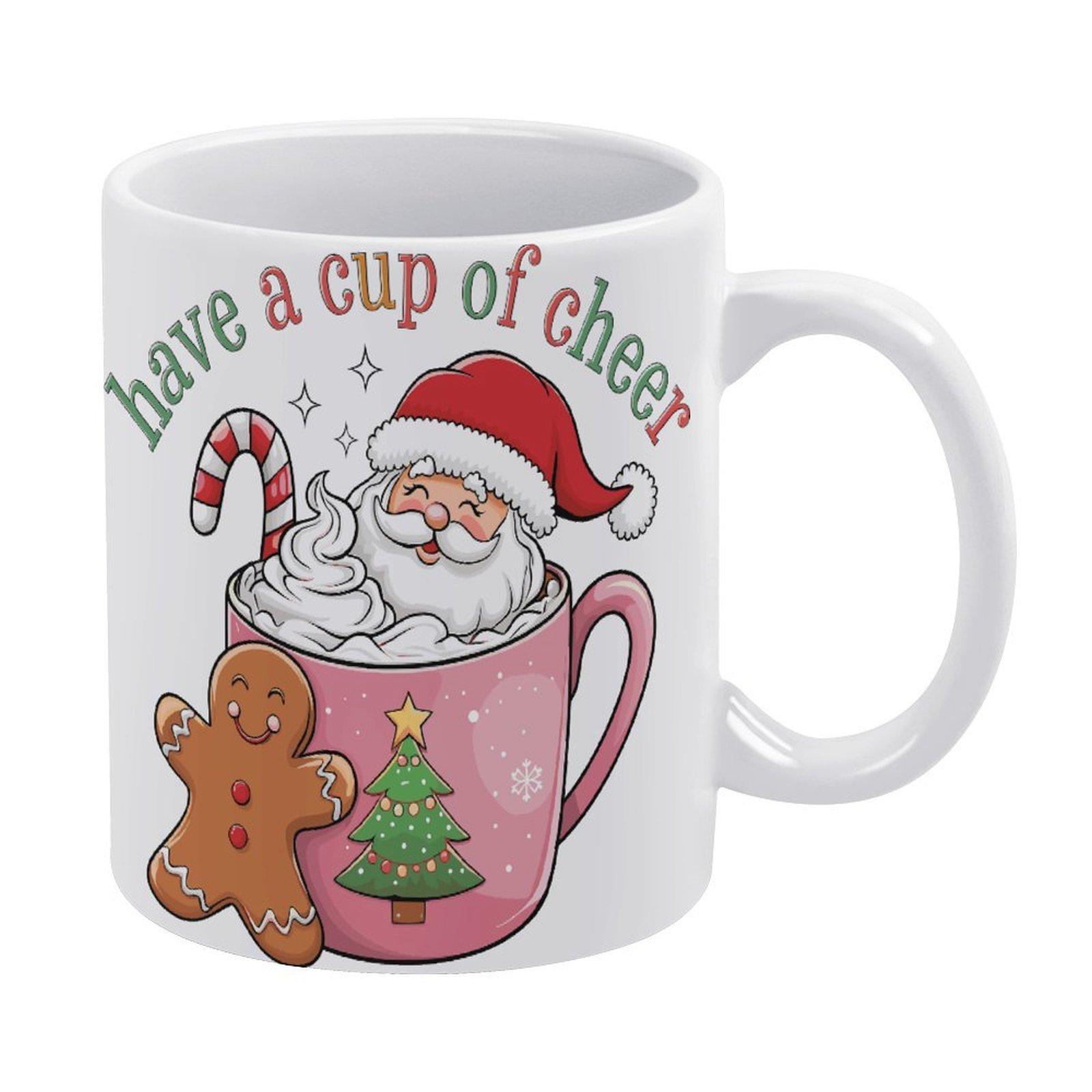 

1pc 11oz blank ceramic mug, double-sided printed cup for hot drinks, clean minimalist style, sturdy base, suitable for home or professional use белый