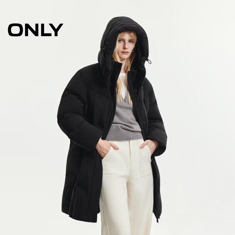 Only Women's Hooded Mid-Length Down Jacket