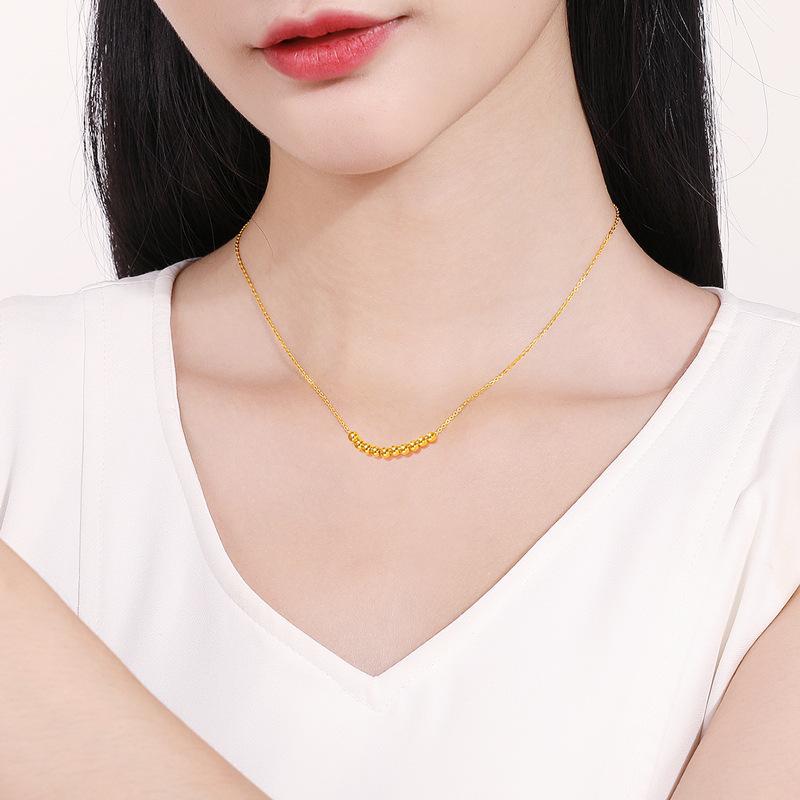 S925 Sterling Silver Women's Tenfold Perfection Necklace - Light Luxury, Niche Design, Luck-Turning Smile, Simple Strong Collarbone Chain