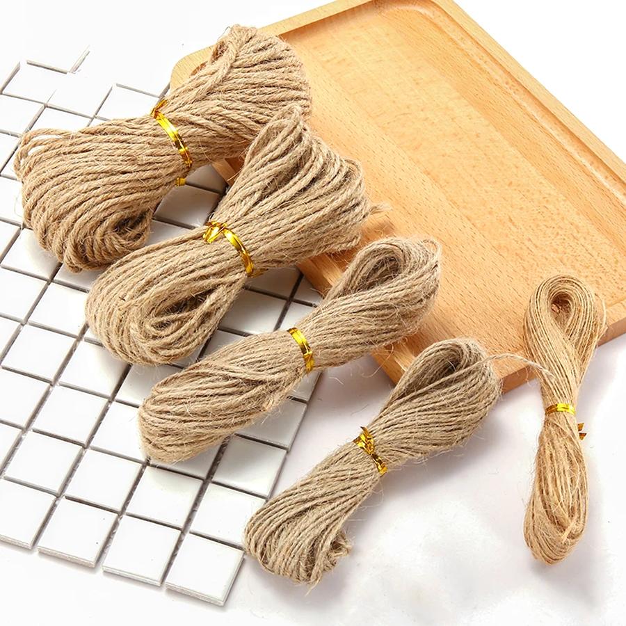 1/3/5pcs Handmade Weaving Hemp Rope 10m Pendant Hang Tag DIY Photo Wall Textile Accessories Creative Curtain Tying Rope XJM