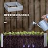 Set of 2 291L Raised Garden Bed, Elevated Galvanised Planter Box for Flowers, Herbs, 100x100x30cm, Grey