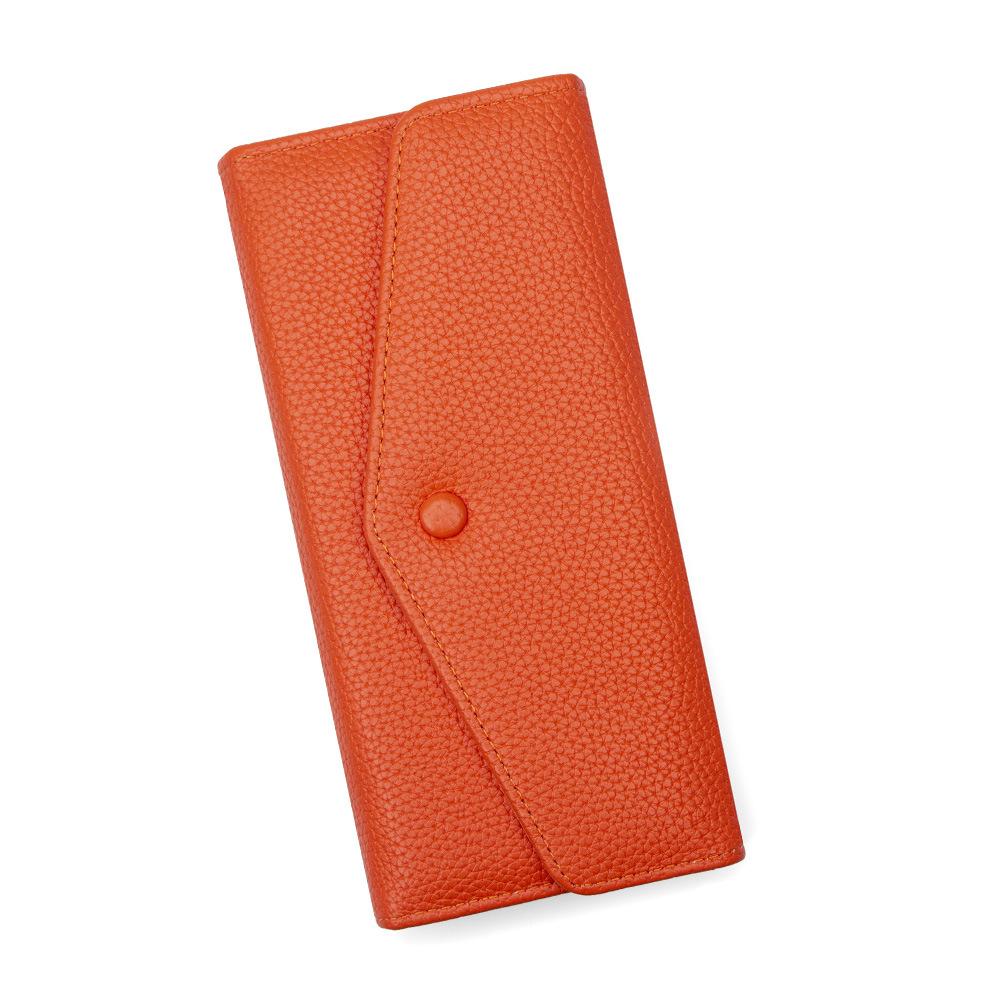 Women Long Wallet PU Leather Envelope Clutch Large Capacity Card Holder Multi Slot Coin Purse Lady Handbag