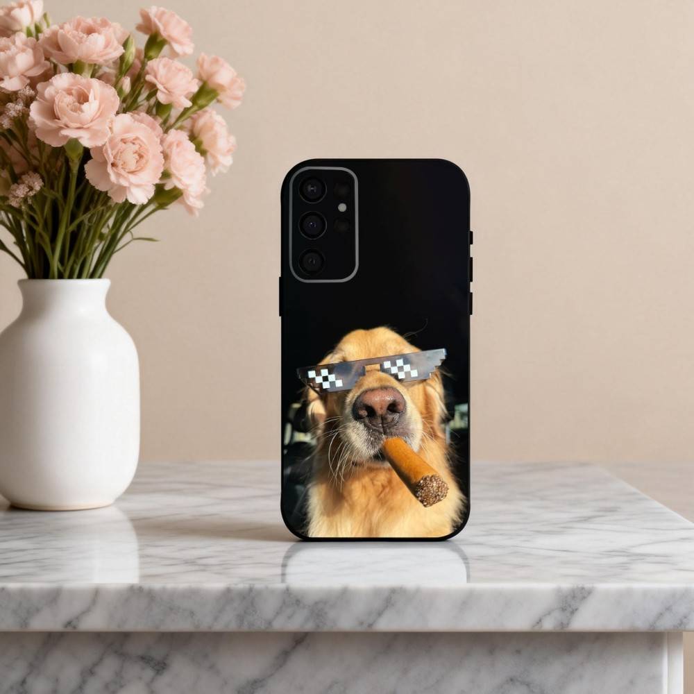 F-Funny A-Animal D-Dog-G Phone Case For Samsung S25,24,23,22,30,21,10,9,Ultra,Plus,Lite,FE,4,5 G Soft Black Case