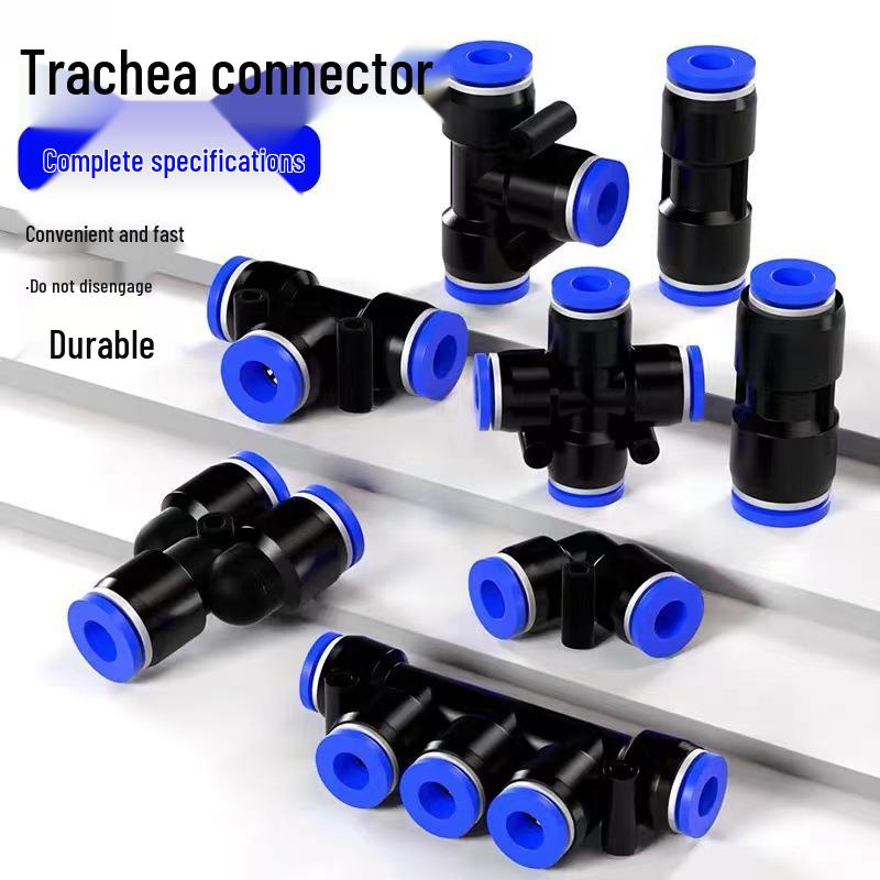 Trachea Quick-Connect PU Tee Reducer: High-Pressure Pneumatic Hose Connector