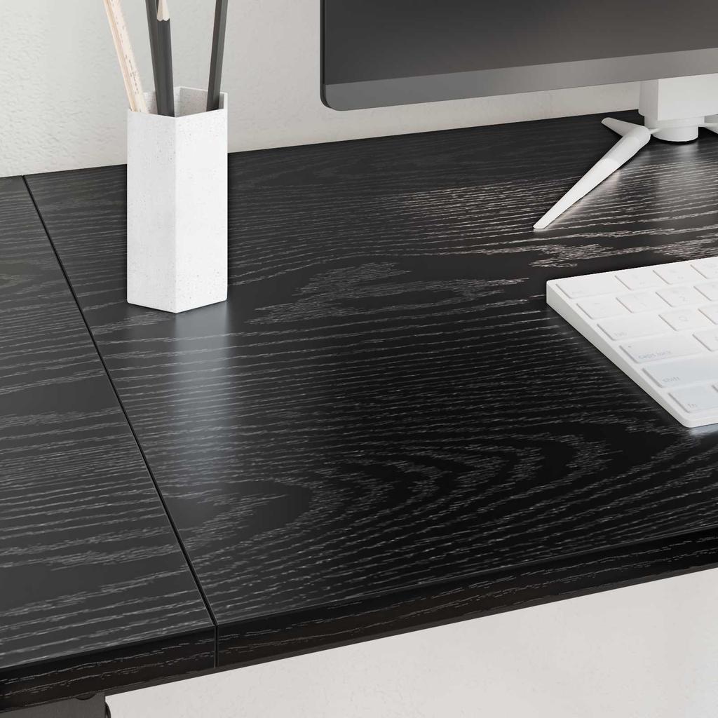 Desk Black Oak Effect 120 x 50 x 75 cm