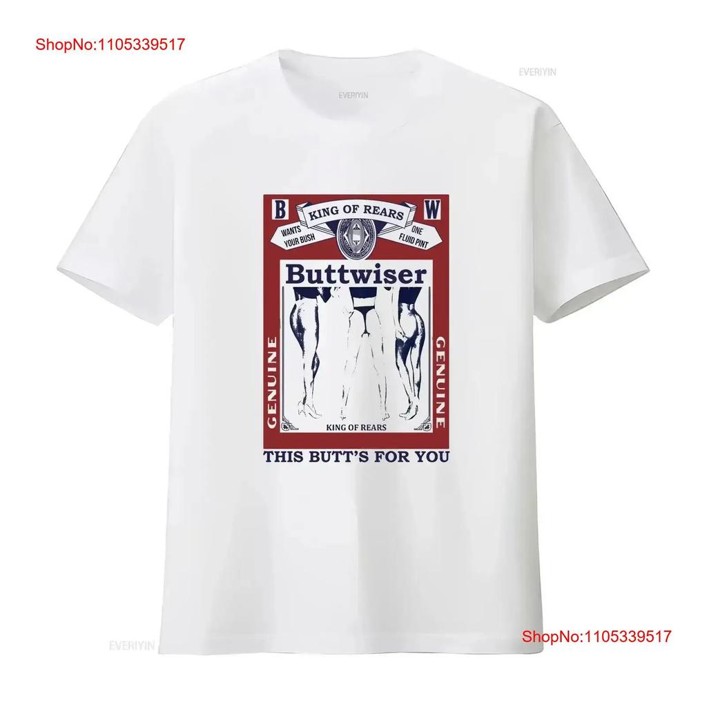 Vintage Buttwiser T-Shirt L 90er 00er Budweiser Parodie This Butt's For You Y2k Langarm Gewaschen