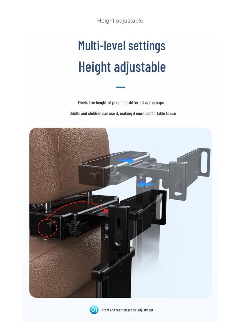 Folding Rear Seat Table for Car - Compact Office, Dining, and Storage Solution
