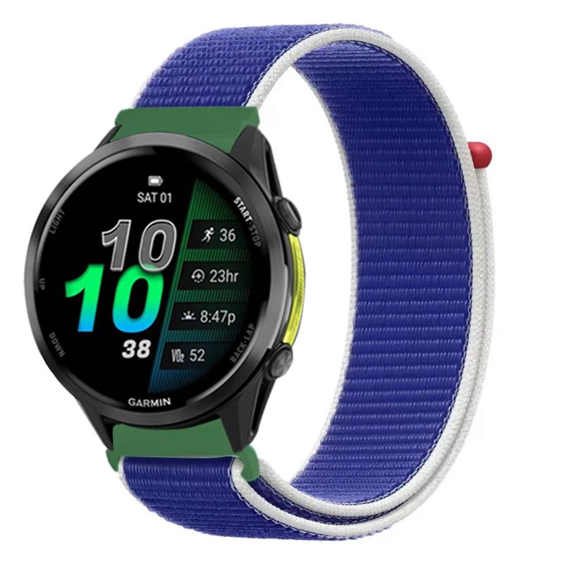 Cinturino in Nylon da 22mm 20mm per Garmin Forerunner 970 570 165 965 55 Venu 3 Stile Bandiera Braccialetto alla Moda Garmin Active 6 Approach S50