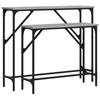 VidaXL Tables console 2 pcs sonoma gris bois d'ingénierie 834143