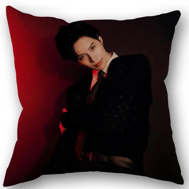 Taemin Kpop Star Pillowcase High Quality Home Textile Cotton Linen Fabric 45x45cm One Side Decoration Pillow Cover New 0519