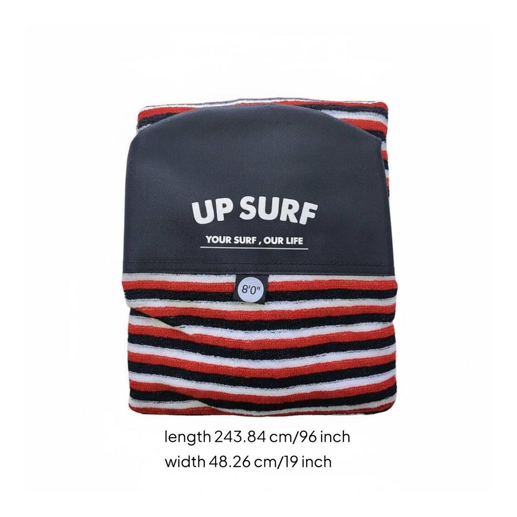 Gestreifte Surfbrettsocke Flexible Boardhülle Abdeckungstasche zum Surfen