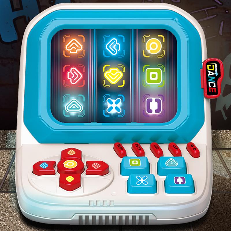 Kids Table Board Music Memory Games Led Light-Up Tablet Finger Dancing Machine For Toddlers Button Press Educational Games