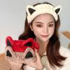 2Pcs Soft Coral Fleece Cat Ear Headband - Facial Hair Care Accessories, Face Wash Makeup Spa Hair Care Headband