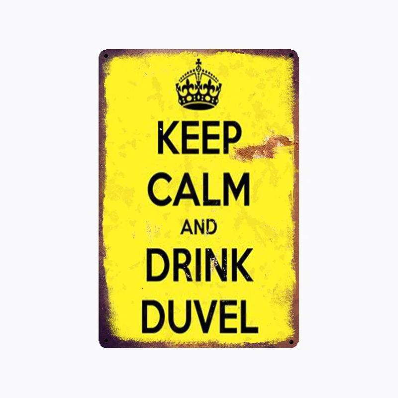 [ Mike86 ] Duvel Belgio BIRRA Latta metallica Segno da parete Targhetta Retro Poster Vino Pittura Decorazione Pub LTA-2032 20*30 CM