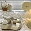 Popular Retro Single Shoes Women's Versatile Spring 2025 New Casual Soft-soled Lightweight Shallow Mouth Flat Mary Jane Shoes