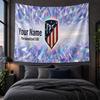 Personalized Tapestry Wall Hanging Atletico Madrid FC Pattern Art Background Cloth