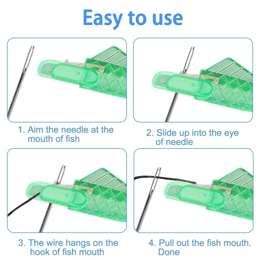 50pcs Automatic Needle Threader DIY Tool Home Hand Sewing Machine Device Thread Auto Needle Cross Stitch Sewing Accessories
