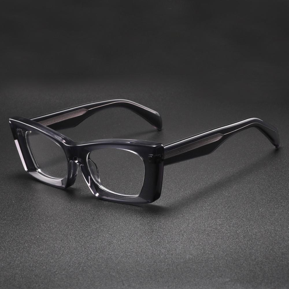 Handmade Retro Glasses Frame for Men Women Super Thick Trendy Eyeglasses High-end Quality Acetate Vintage Full Rim Eyewear