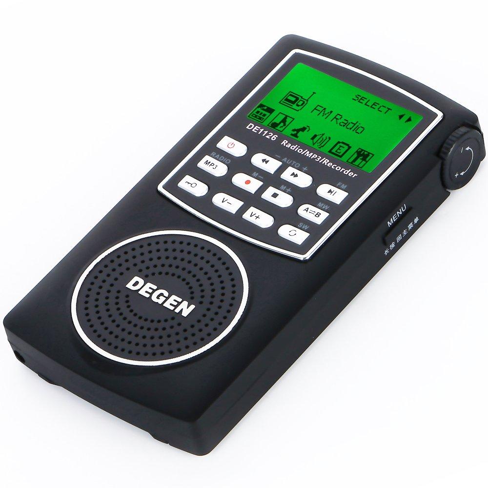 DEGEN DE1126 Spare Set Digital DSP Shortwave Portable BCL FM World Band 248 Station Preset Recording and Voice 4GB Internal USB Sleep Large Japanese