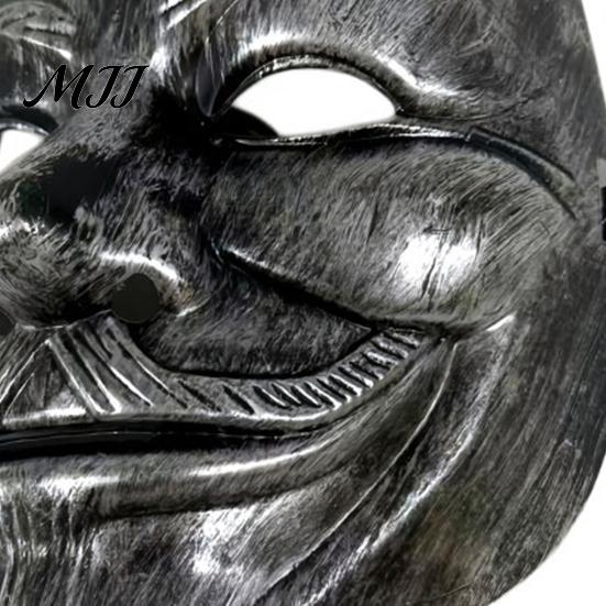 Full Coverage Masque Face Halloween for Men Women, Metallic Color Lightweight Cosplay Props Masquerade Scary Costume Prop Cosplay, Party Horror