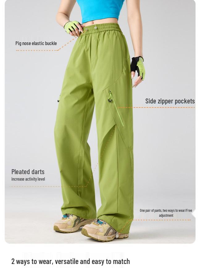 Unisex Quick-Dry Breathable Hiking Pants for Spring/Summer - Windproof, Cooling, Loose Fit, Outdoor Mountaineering Long Pants