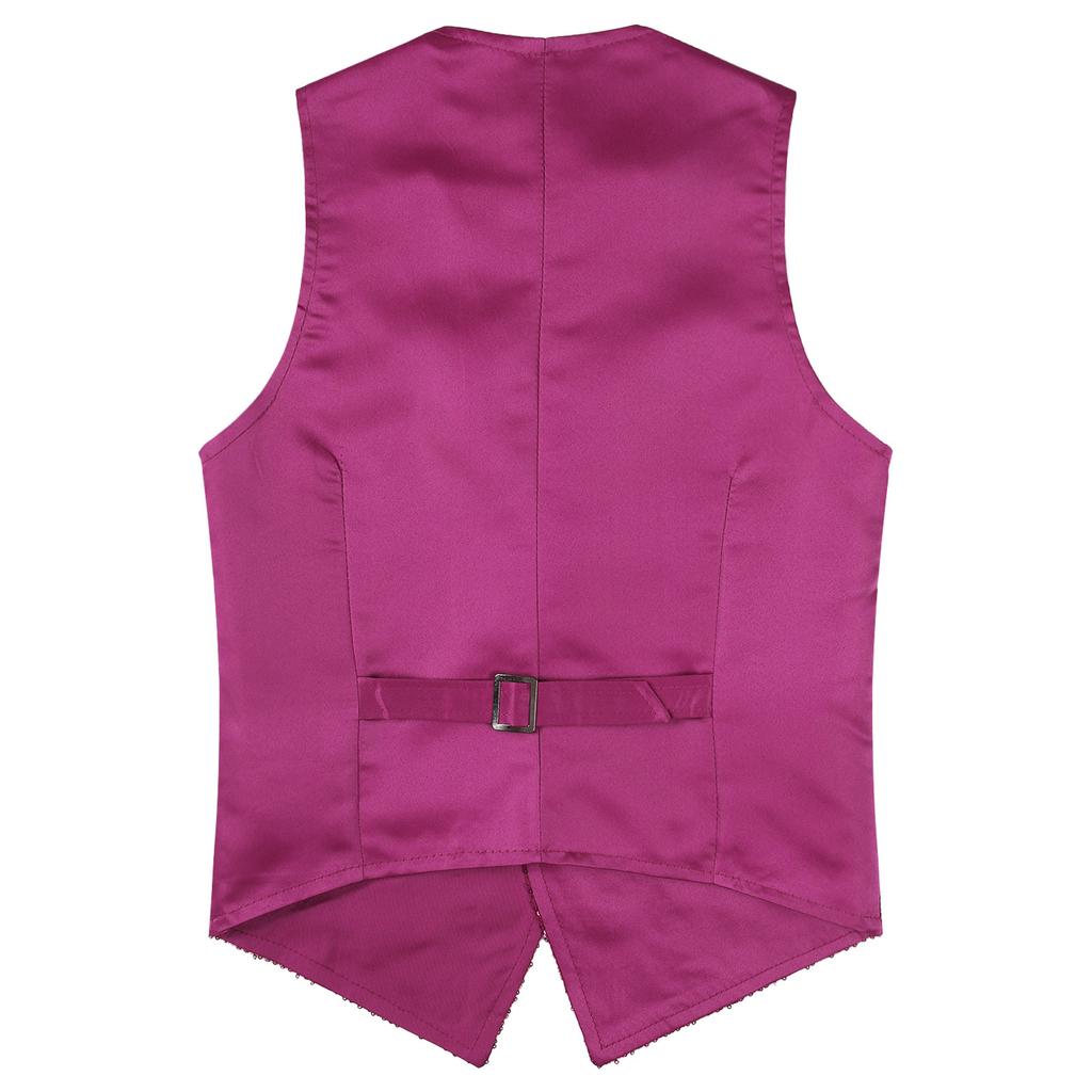 Glanzend Pailletten Feestvest Unisex M-4XL: Modieus Geknoopte Taillecoat voor Dansen, Muziekfestivals & Nachtclubkleding