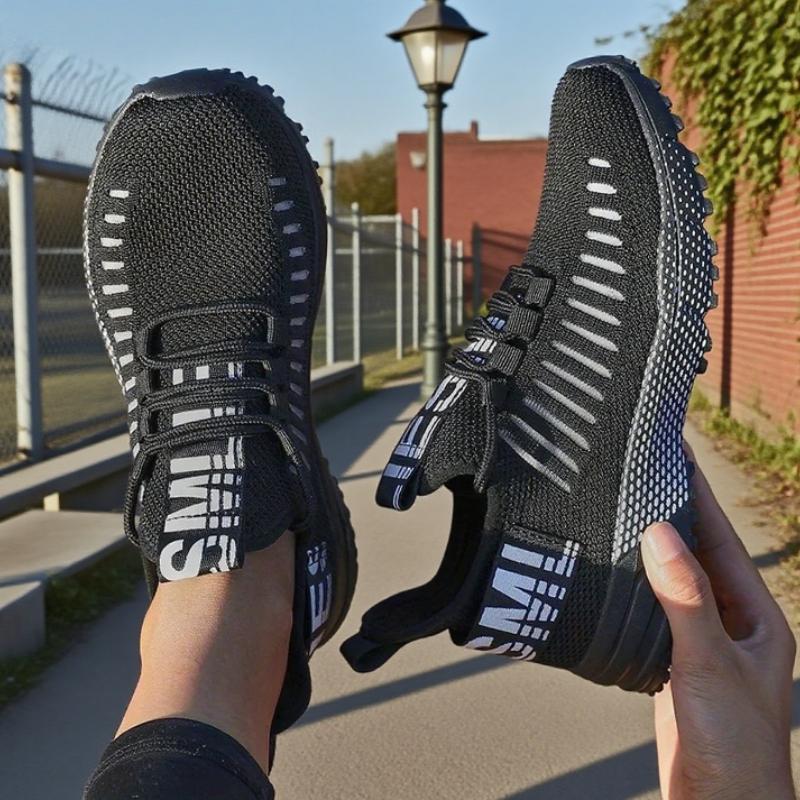 Fashionable Women's Sneakers Lightweight Breathable Fast Drying Mesh Cushioning Running Shoes Fitness Training Non Slip Shoes